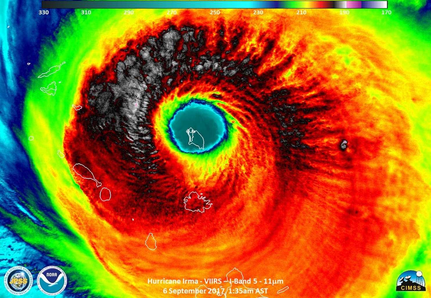 Ojos de huracán como nunca antes vimos